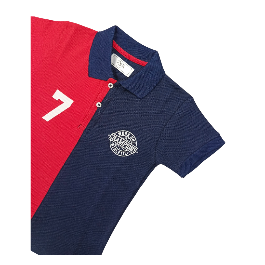 Champion Color Block Boys Polo Shirt