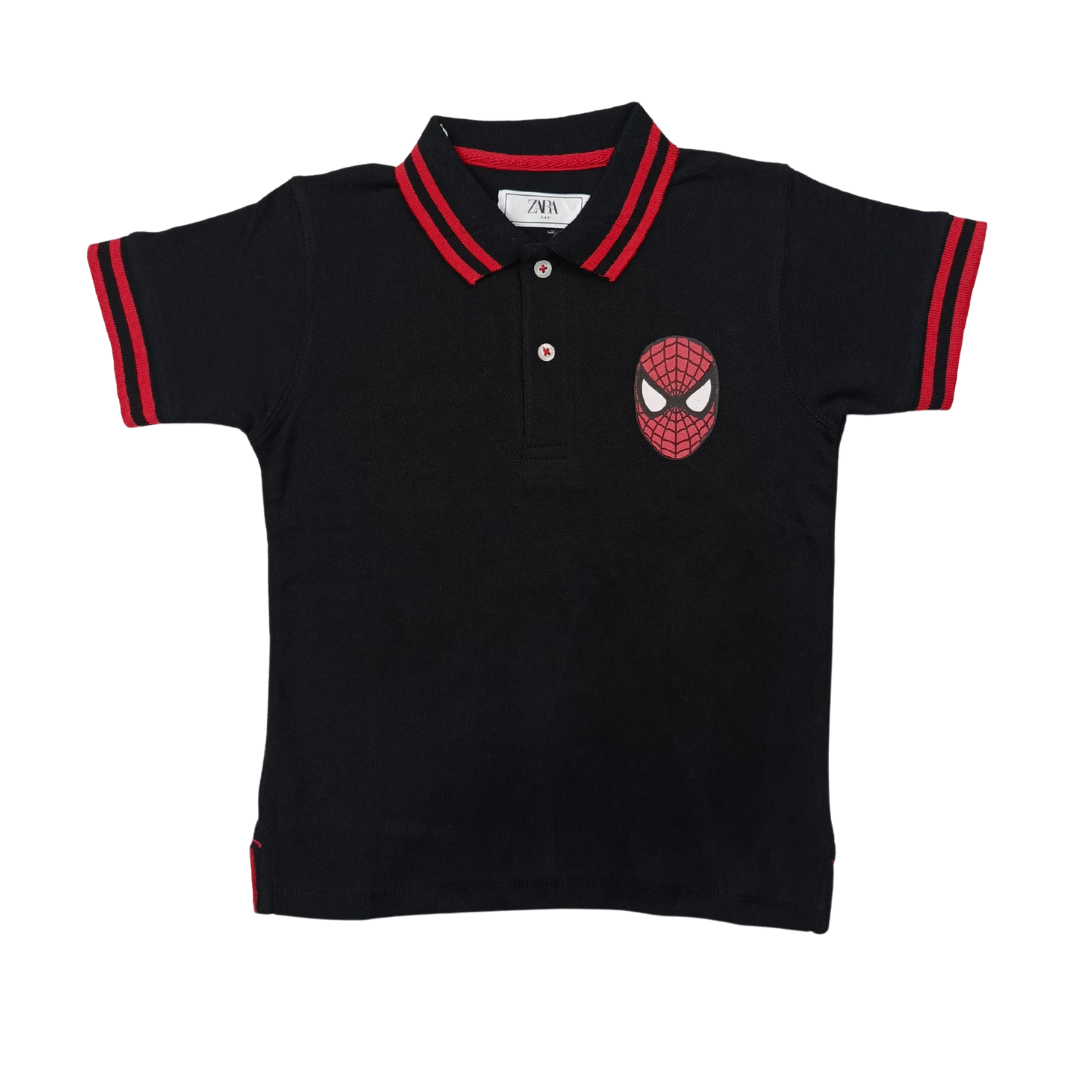 Black Spider Man Polo Shirt