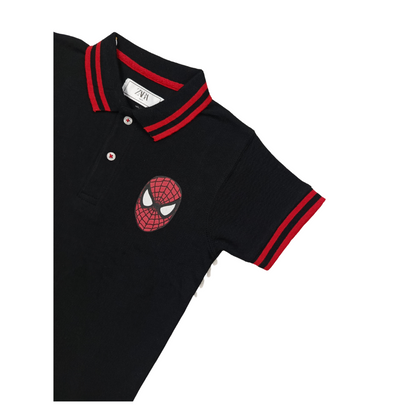 Black Spider Man Polo Shirt