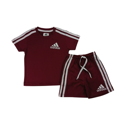 Adi Maroon Kids Niker Shirt