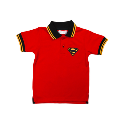 Red Superman Polo Shirt