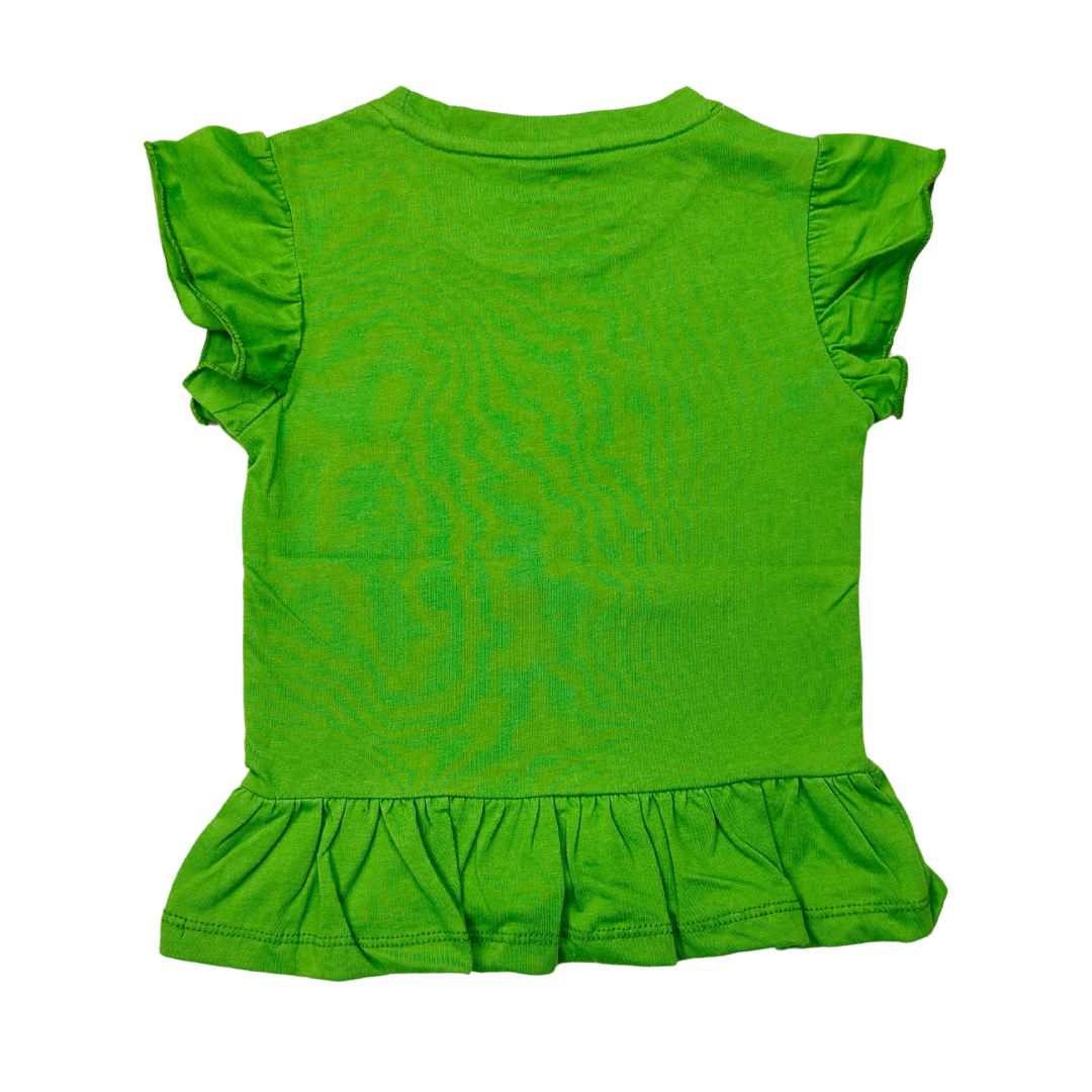 Green Sunshine Girls Sequin Tee