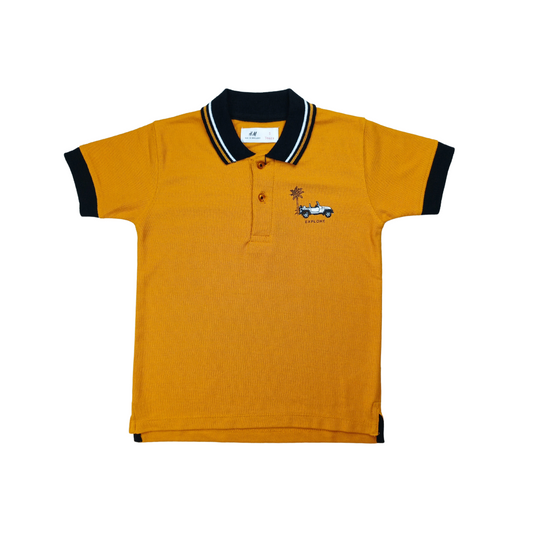 Golden Noir Car Polo Shirt