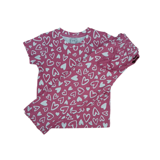 Pinkish Hearts Nightwear Unisex